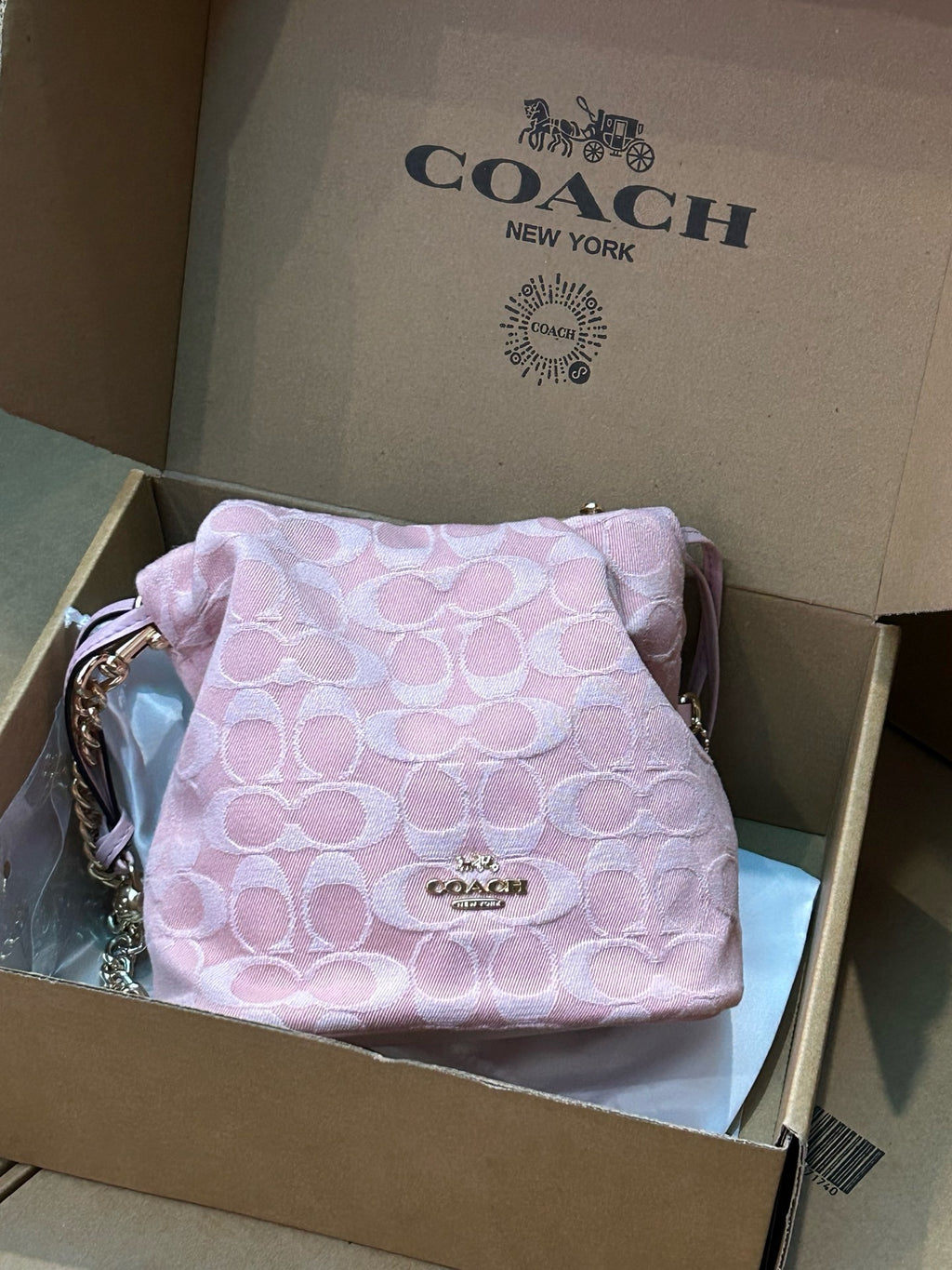 COACH Faye Mini Drawstring Bag In Signature Jacquard Floral Embroidery CDZ94