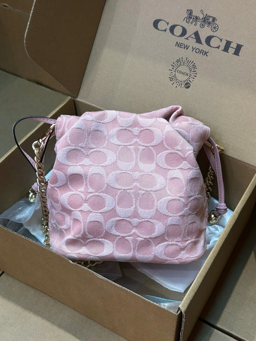 COACH Faye Mini Drawstring Bag In Signature Jacquard Floral Embroidery CDZ94