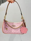 Coach Teri Shoulder Bag In Signature Canvas With Charms