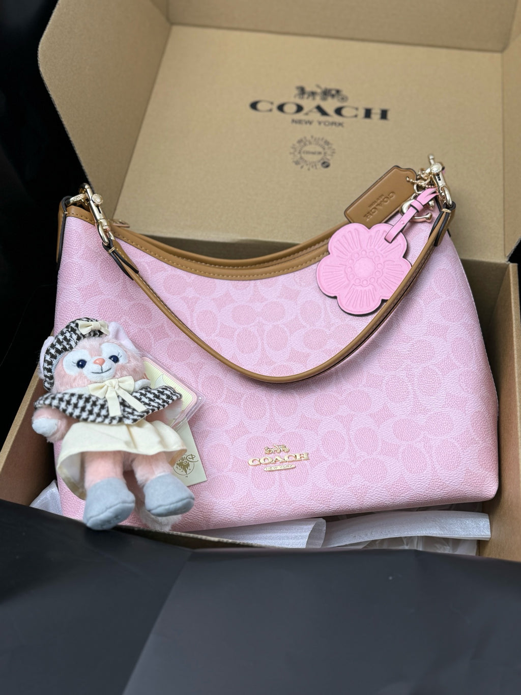 Coach Laurel Shoulder Bag
In Signature Canvas With Charms CEL12