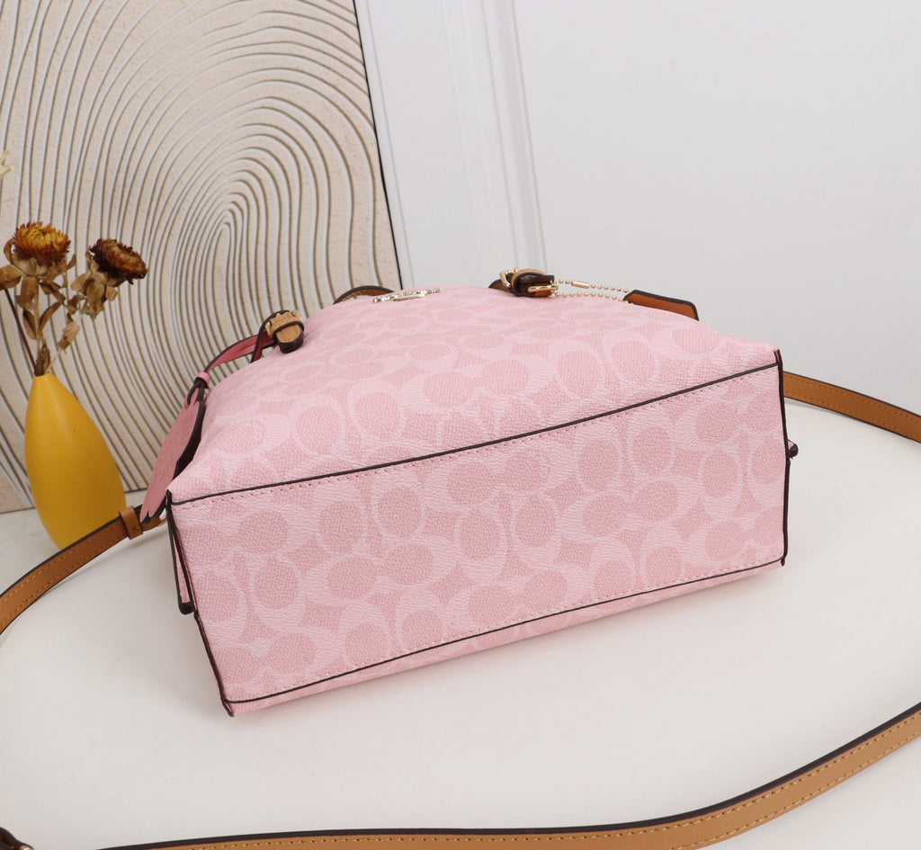 Coach Mollie Tote Bag 25 In Signature Canvas With Charms