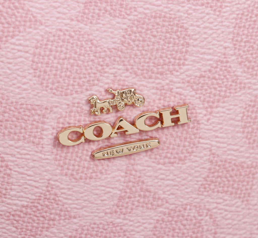Coach Mollie Tote Bag 25 In Signature Canvas With Charms