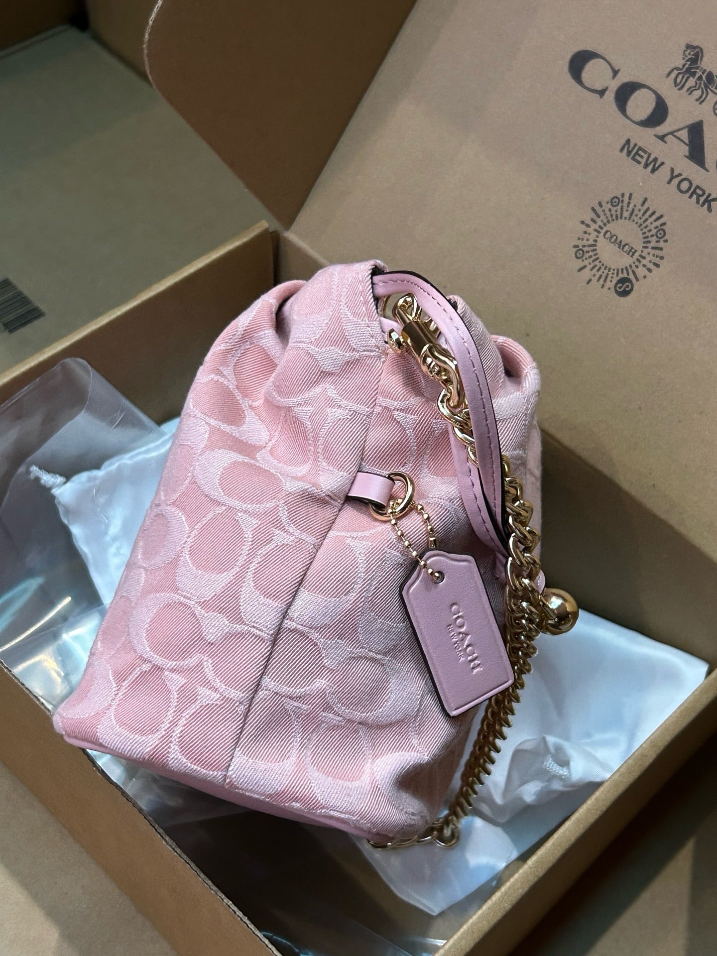 COACH Faye Mini Drawstring Bag In Signature Jacquard Floral Embroidery CDZ94