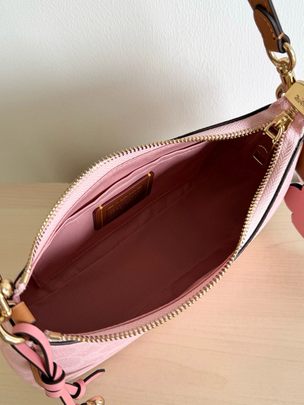 Coach Teri Shoulder Bag In Signature Canvas With Charms